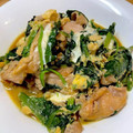 yuka119's cooksnap of when they made 簡単☆鶏とほうれん草の卵炒め.