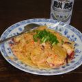 ススム電波少女's cooksnap of when they made 半夏生に☆タコとキムチのクリームパスタ.