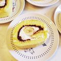 ゆいmaru3's cooksnap of when they made 生チョコバナナ ロールケーキ.