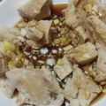 ハチ号's cooksnap of when they made レンジで簡単！鶏ムネ肉のよだれ鶏.