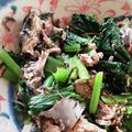 ガラクタコウカ。's cooksnap of when they made レンジで時短！鯖缶と小松菜の塩昆布和え.