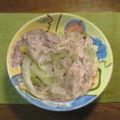 我が家のディナー's cooksnap of when they made セロリと豚肉の炒め物.