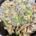 酒まる呑's cooksnap of when they made 春野菜と豚しゃぶしゃぶ肉のピリ辛みそ炒め.