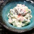 ゆうかりおん's cooksnap of when they made クリームチーズで♪海老とアボカドの白和え.
