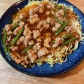 Koton♡'s cooksnap of when they made ひき肉餡掛け　焼きそば.