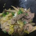 ple510's cooksnap of when they made 白菜、ごぼう、牛肉の炒め煮.