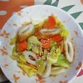 くネコまろす's cooksnap of when they made めんつゆだけでキャベツと竹輪の野菜炒め.