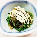 あっこ姉's cooksnap of when they made ほうれん草とカリカリじゃこのお浸しマヨ.