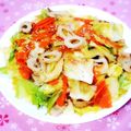 ふうはっちゃん's cooksnap of when they made めんつゆだけでキャベツと竹輪の野菜炒め.
