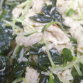 tamin0512's cooksnap of when they made ささみとカイワレのわさびマヨ和え.