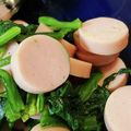 NEKOほっぺ's cooksnap of when they made 魚肉ソーセージほうれん草炒め☝簡単美味し.