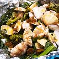 mfate's cooksnap of when they made 菜の花とあさりのペペロン焼き.