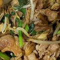 カックンの's cooksnap of when they made もやし炒め、ニラ、舞茸、豚バラ肉.