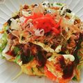 yokoyoko76's cooksnap of when they made ボリューム満点『海鮮お好み焼き』.