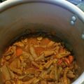 natu彼方's cooksnap of when they made 味付けホルモンで圧力鍋12分煮込み.