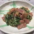 いお。's cooksnap of when they made 水菜とベーコンのバター炒め♪.