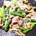 ☆★mｰksｰh★☆'s cooksnap of when they made シメジとアスパラの粉チーズ焼き.