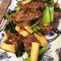 ナルド☆'s cooksnap of when they made 小松菜と長芋、牛肉のオイスターソース炒め.