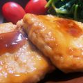 かふぇしふぉん's cooksnap of when they made 鶏むね肉と豆腐とはんぺんの照り焼きバーグ.