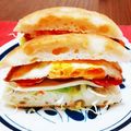さち✩'s cooksnap of when they made 簡単朝食☆目玉焼きとレタスのサンドイッチ.