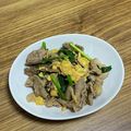 クックE99HSB☆'s cooksnap of when they made 豚バラとニラと卵の炒め物.