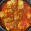 meet魔人's cooksnap of when they made コク旨トマト煮ロールキャベツ.