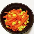 くみちょ～～'s cooksnap of when they made コーン入り人参シリシリ.