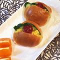 tikariri's cooksnap of when they made ランチに♡ロールパンのエッグサンド.