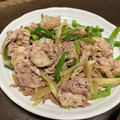 クロ８５'s cooksnap of when they made みょうが香る♡豚バラとピーマンの塩炒め.