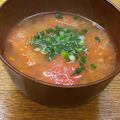 プルンバゴ's cooksnap of when they made 意外な組み合わせ？！トマトのお味噌汁♪.