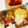 クック甘党。's cooksnap of when they made キャラ弁 ポケモン コダック.