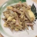 Reinaxoxo's cooksnap of when they made ごぼうとベーコンの卵炒め.