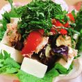 はるシェフ's cooksnap of when they made 冷奴！？茄子トマトのツナポン酢サラダ.