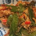 precious☆'s cooksnap of when they made 定番の味【さやえんどうの卵とじ】.