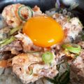 ぷーとんR's cooksnap of when they made 簡単がっつり♪サバキムチ丼☆.
