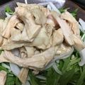 葉月優希's cooksnap of when they made 蒸し鶏と水菜のさっぱりサラダ.