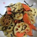 ビネガーオクトパス☆'s cooksnap of when they made ◆簡単♡蓮根と人参の塩昆布きんぴら◆.