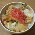 たちんぺ's cooksnap of when they made 天ぷらリメイクな煮込み天卵とじ丼.