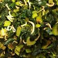 marine927's cooksnap of when they made 捨てないで♪セロリの葉っぱのキンピラ.