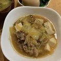 ポメちょん's cooksnap of when they made 牛切り落とし肉と白菜のすきやき風.