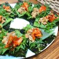 ねっちゃんっ's cooksnap of when they made 韓国海苔に大葉キムチ納豆！簡単おつまみ♡.