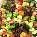 はらはらまる's cooksnap of when they made 牛ちらし（焼肉のタレ使用）.