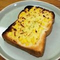 Asato★'s cooksnap of when they made コーンマヨチーズトースト.