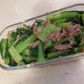しらたまこむぎ's cooksnap of when they made 簡単副菜♡小松菜とツナのゴマわさび和え.