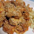 料理苦手母's cooksnap of when they made 揚げない 甘辛病みつき！ヤンニョムチキン.