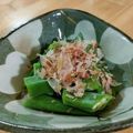 スヌーピ♡'s cooksnap of when they made レンチン1分！おくらおかか♪.