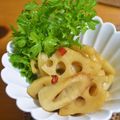 taruママ's cooksnap of when they made レンコンとちくわのきんぴら.