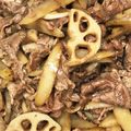 やえまりも's cooksnap of when they made 牛肉とごぼうれんこんの甘辛煮♪.