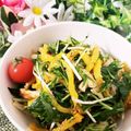 ゆるмαмα's cooksnap of when they made 水菜とたくあんのごまサラダ.
