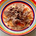 Moggieneko's cooksnap of when they made どどーん！と牛カルビ焼肉丼！.